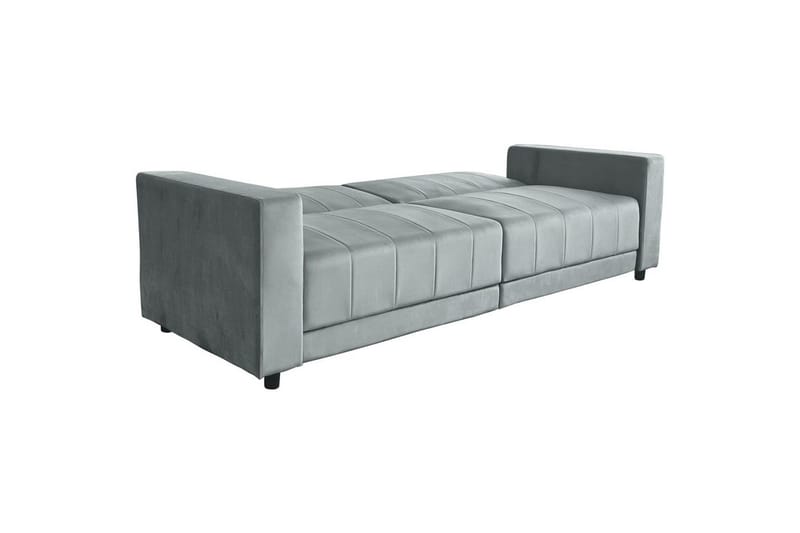 Allie Sovesofa 108x190 cm i Fløjl - Grå - Møbler - Sofaer - Sovesofaer