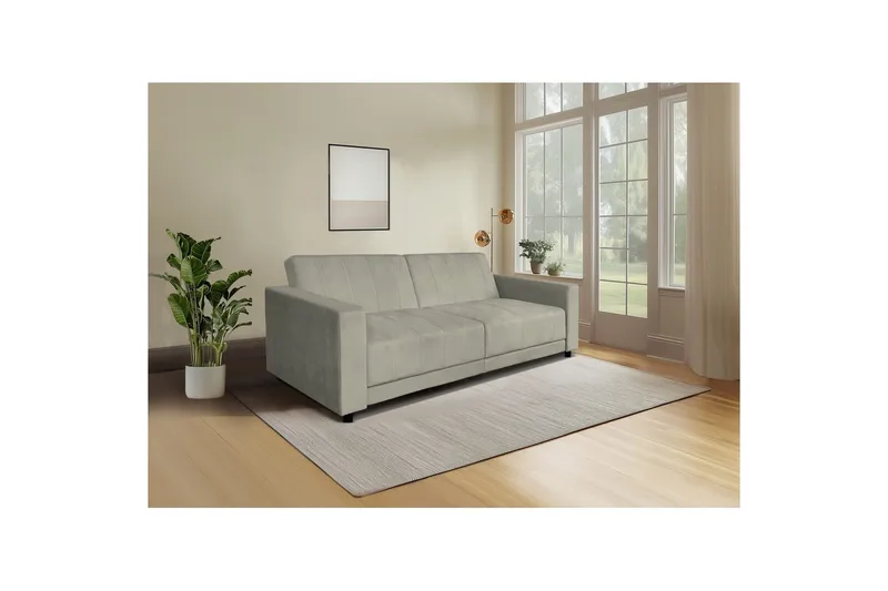 Allie Sovesofa 3-sæder - Grå - Møbler - Sofaer - Sovesofaer