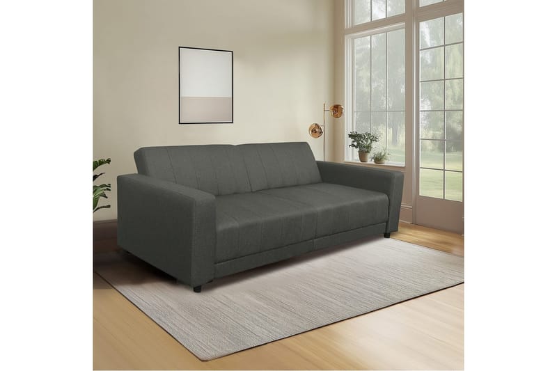 Allie Sovesofa 3-sæder - Grå - Møbler - Sofaer - Sovesofaer