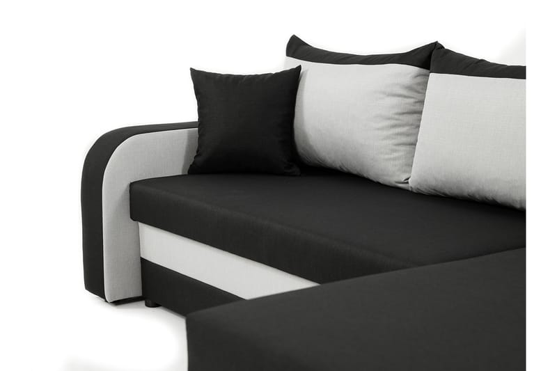 Alvared 3-person Hjørnesovesofa Universal - Rød/Sort - Møbler - Sofaer - Sovesofaer