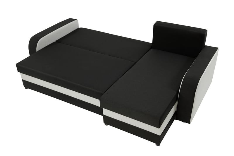 Alvared 3-person Hjørnesovesofa Universal - Rød/Sort - Sovesofaer - Sovesofa chaiselong - Velour sofaer