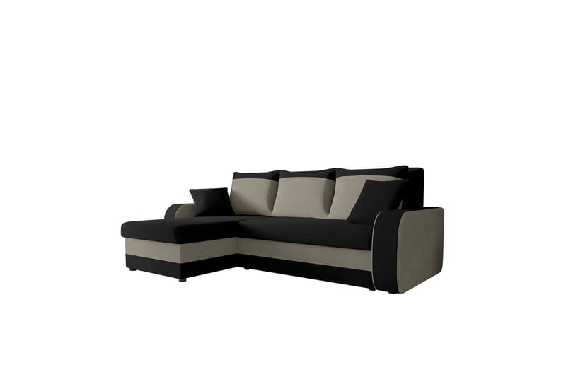 Alvared 3-person Hjørnesovesofa Universal - Sort/Grå - Møbler - Sofaer - Sovesofaer