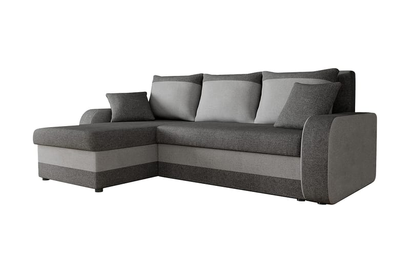 Alvared 3-person Hjørnesovesofa Universal - Grå - Sovesofaer - Sovesofa chaiselong