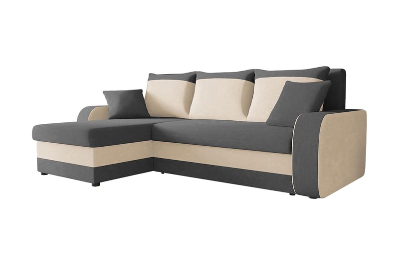 Alvared 3-person Hjørnesovesofa Universal - Grå/Hvid - Møbler - Sofaer - Sovesofaer