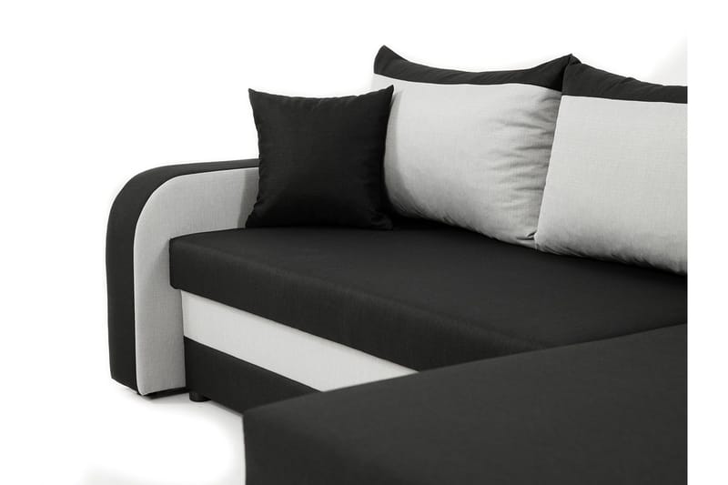 Alvared 3-person Hjørnesovesofa Universal - Rød/Grå - Møbler - Sofaer - Sovesofaer