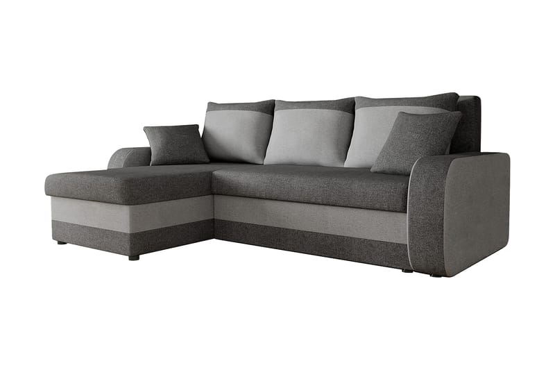 Alvared 3-person Hjørnesovesofa Universal - Grå - Møbler - Sofaer - Sovesofaer