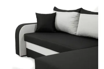 Alvared 3-person Hjørnesovesofa Universal - Sort/Grå - Møbler - Sofaer - Sovesofaer