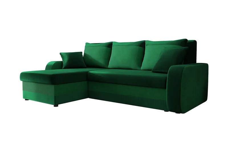 Alvared 3-person Hjørnesovesofa Universal, Grøn
