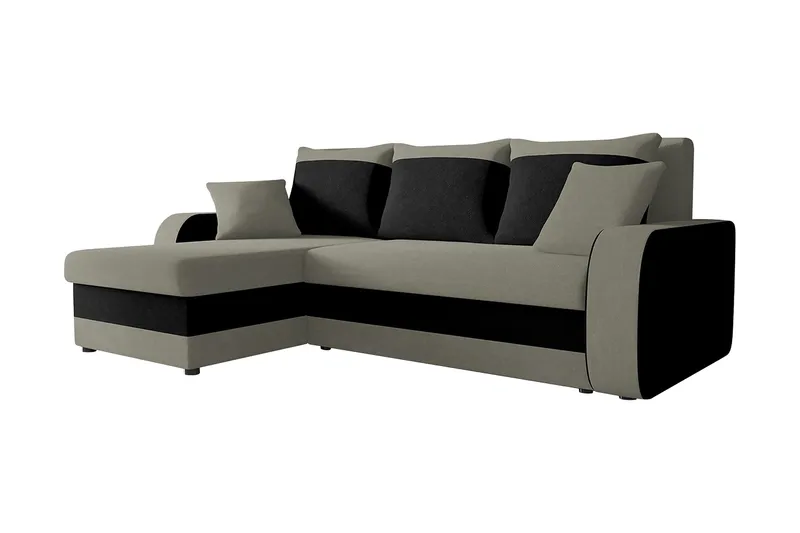 Alvared 3-person Hjørnesovesofa Universal - Grå - Møbler - Sofaer - Sovesofaer
