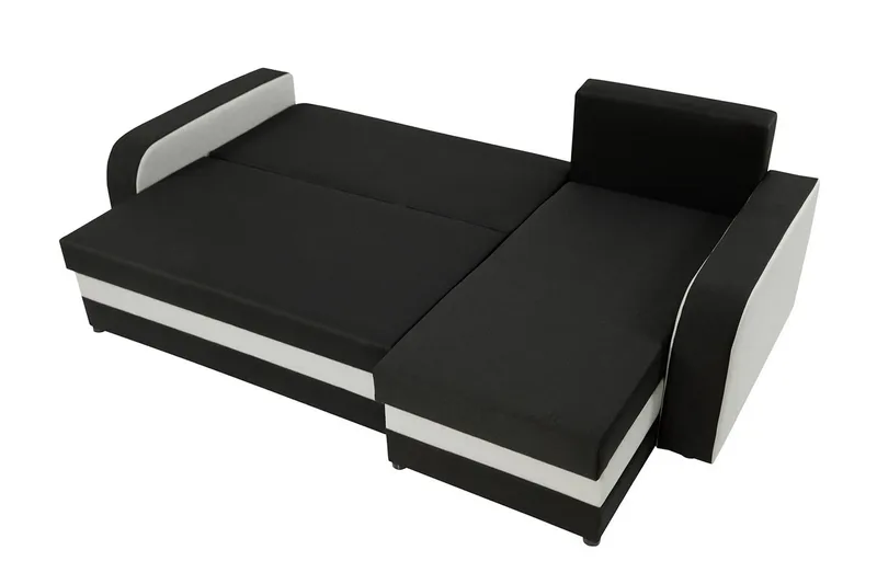 Alvared 3-person Hjørnesovesofa Universal - Hvid/Rød - Møbler - Sofaer - Sovesofaer