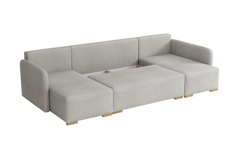 Amelus Sovesofa Dobbelt Divan 4-Personers - Orange - Møbler - Sofaer - Sovesofaer