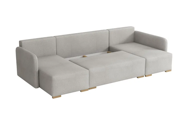 Amelus Sovesofa Dobbelt Divan 4-Personers - Hvid - Møbler - Sofaer - Sovesofaer