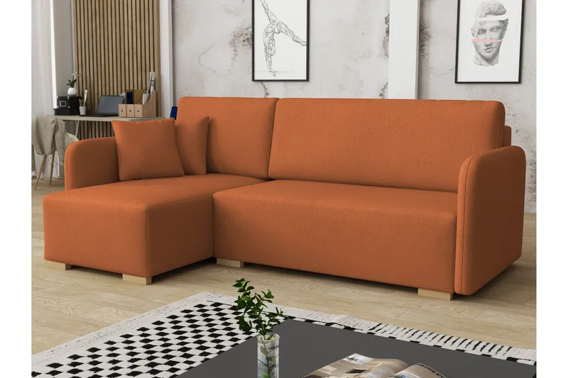 Amelus Sovesofa Med 4-Personers Divan, Beige