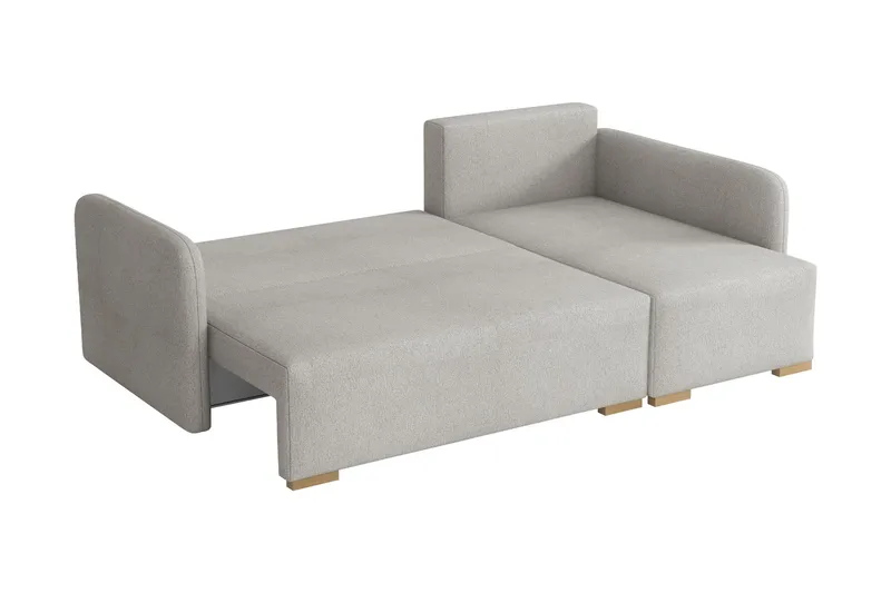 Amelus Sovesofa Med 4-Personers Divan - Gul - Møbler - Sofaer - Sovesofaer