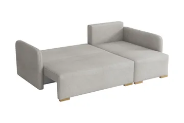 Amelus Sovesofa Med 4-Personers Divan - Hvid - Møbler - Sofaer - Sovesofaer