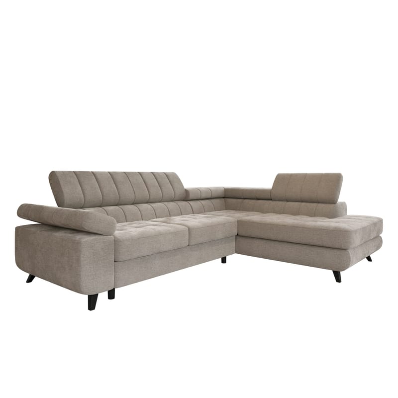 Amshyttan 4-personers sovesofa med chaiselong højre, Beige
