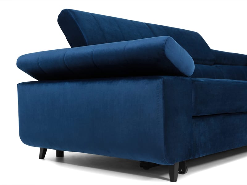 Amshyttan Sovesofa med chaiselong 4-personers - Blå - Møbler - Sofaer - Sovesofaer