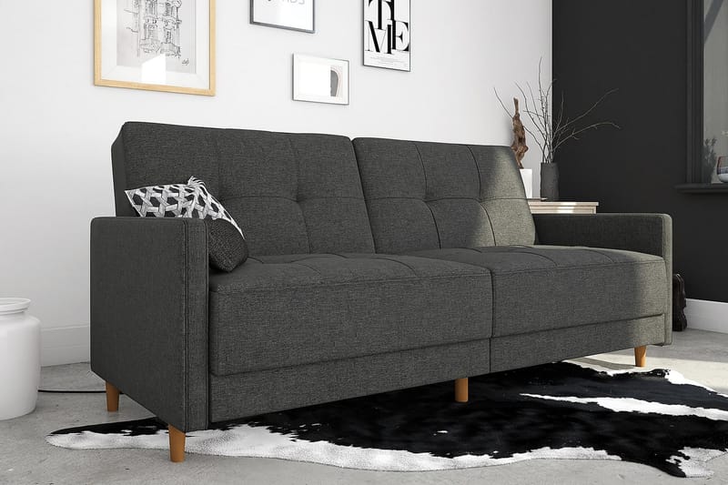 Andora Sovesofa Linnedgrå - Dorel Home - Møbler - Sofaer - Sovesofaer