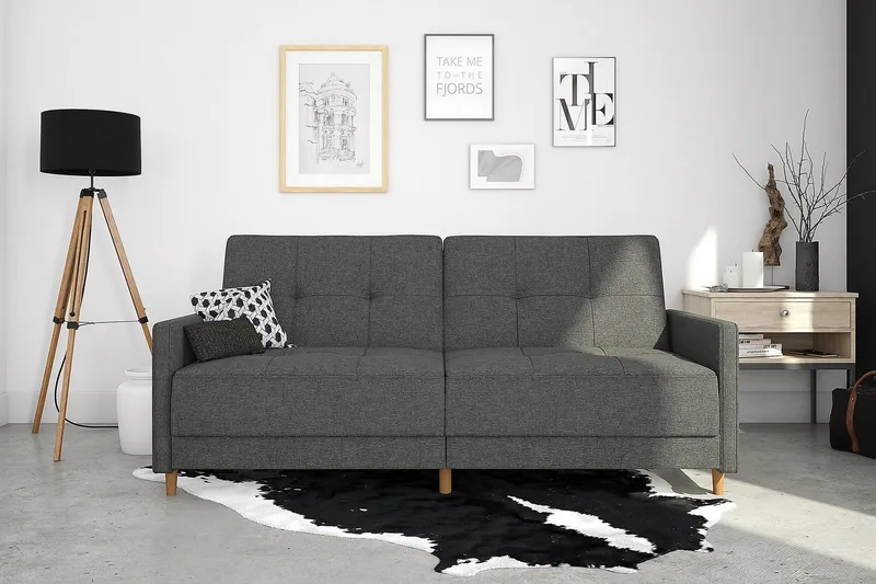 Andora Sovesofa Linnedgrå - Dorel Home - Møbler - Sofaer - Sovesofaer