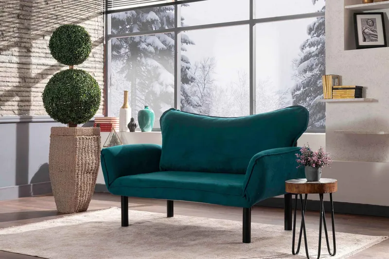 Annabelle sovesofa 2-pers - Blågrøn - Møbler - Sofaer - Sovesofaer