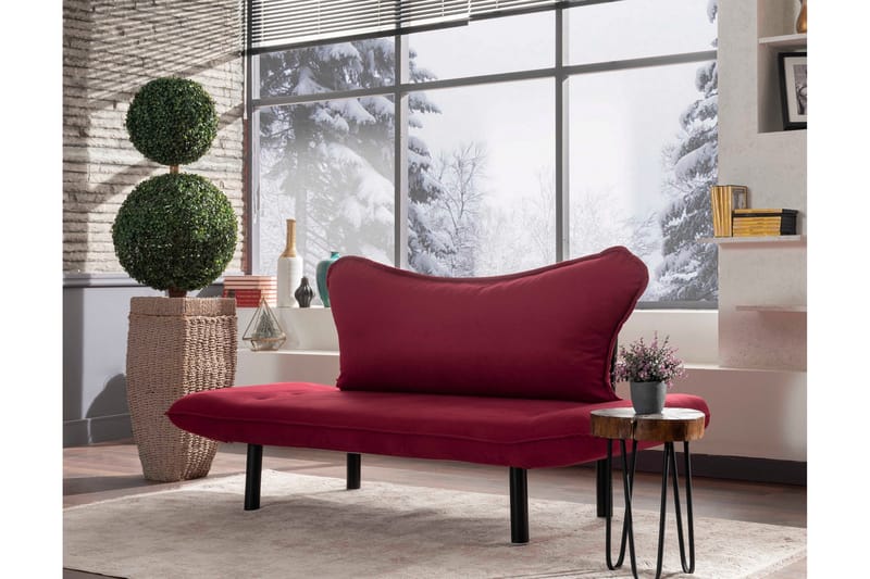 Annabelle sovesofa 2-pers - Vinrød - Møbler - Sofaer - Sovesofaer