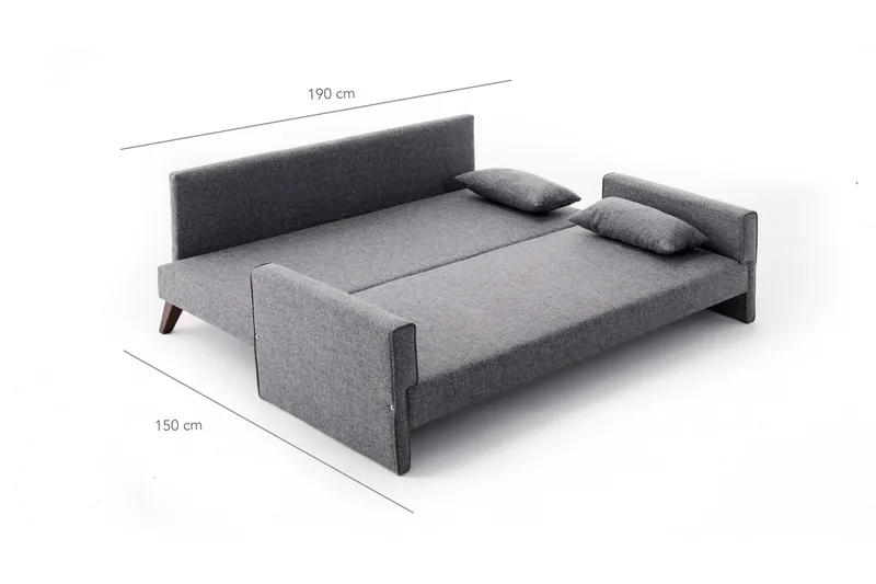 Antigua 3-pers. Sovesofa - Grå - Møbler - Sofaer - Sovesofaer