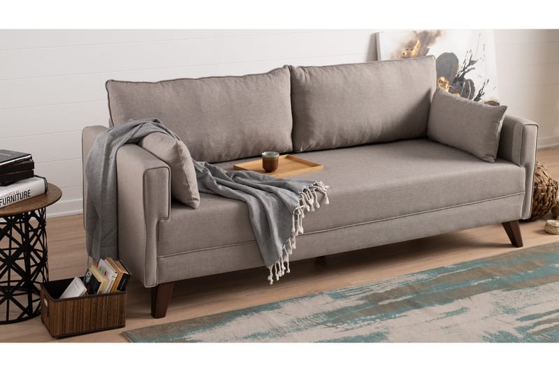 Antigua 3-pers. Sovesofa - Beige - Sovesofaer - 3 personers sovesofa