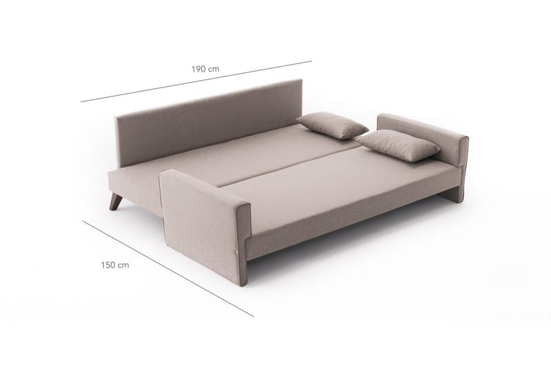 Antigua 3-pers. Sovesofa - Beige - Sovesofaer - 3 personers sovesofa