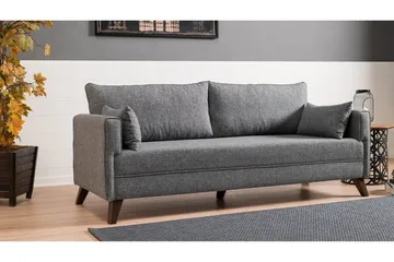 Antigua 3-personers Sovesofa 150x190 cm i Stof - Grå - Møbler - Sofaer - Sovesofaer