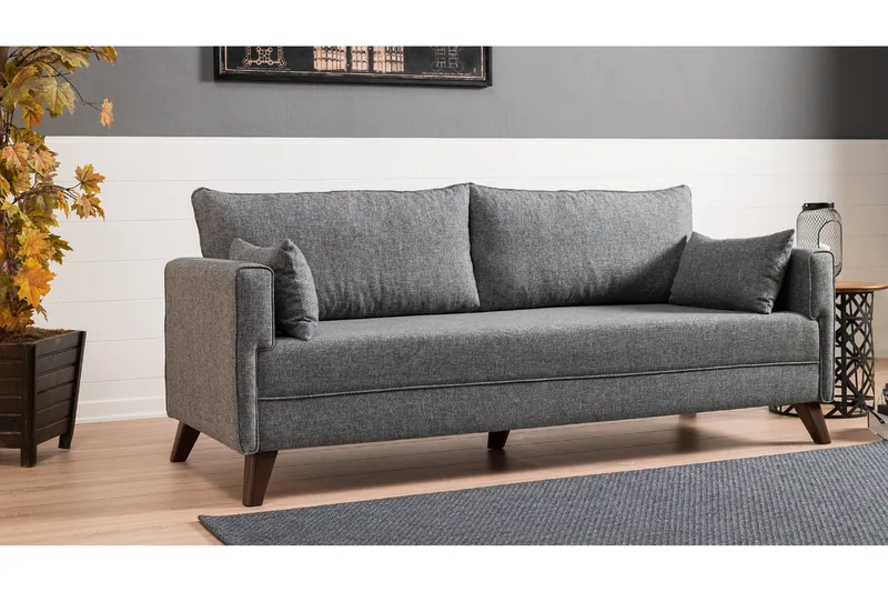 Antigua 3-pers. Sovesofa - Grå - Møbler - Sofaer - Sovesofaer