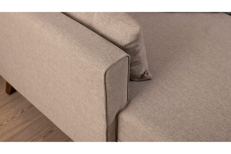 Antigua Divansovesofa til venstre - Beige - Møbler - Sofaer - Sofa med chaiselong - 4 personers sofa med chaiselong