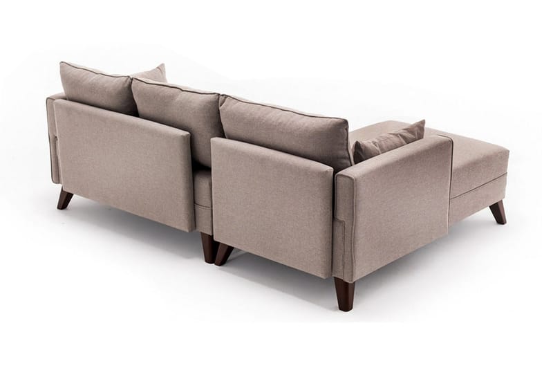 Antigua Divansovesofa til venstre - Beige - Møbler - Sofaer - Sofa med chaiselong - 4 personers sofa med chaiselong