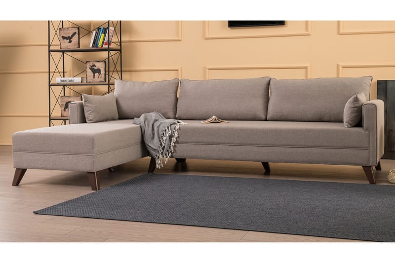 Antigua Divansovesofa til venstre - Beige - Møbler - Sofaer - Sovesofaer