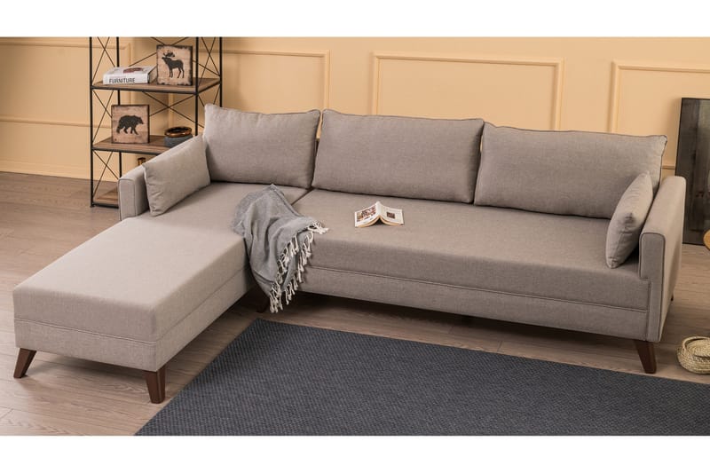 Antigua Divansovesofa til venstre - Beige - Møbler - Sofaer - Sovesofaer