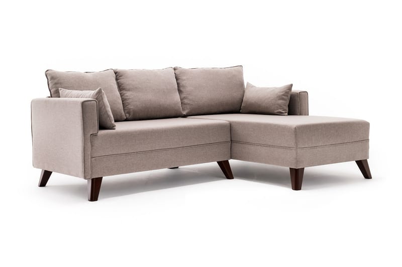 Antigua sovesofa med diva højre - Beige - Sovesofaer - Hjørnesovesofa