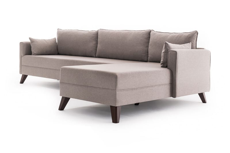 Antigua sovesofa med diva højre - Beige - Sovesofaer - Hjørnesovesofa