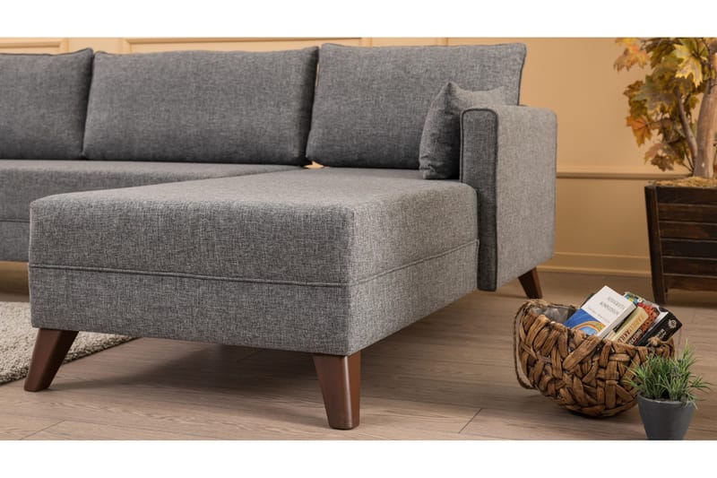 Antigua sovesofa med diva højre - Grå - Møbler - Sofaer - Sovesofaer