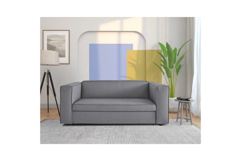 Asmund Sovesofa 3-sæde - Grå - Møbler - Sofaer - Sovesofaer