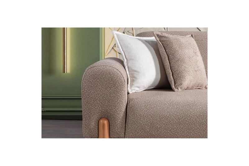 Astran Rektangulær Sovesofa 93x190 cm i Bouclé - Muldvarpegrå - Møbler - Sofaer - Sovesofaer
