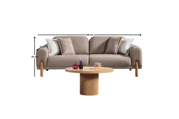 Astran Rektangulær Sovesofa 93x190 cm i Bouclé - Muldvarpegrå - Møbler - Sofaer - Sovesofaer