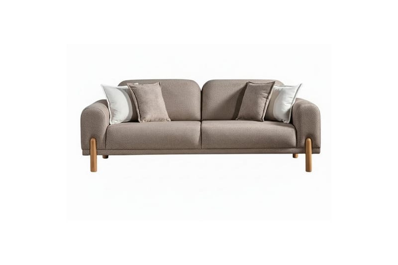 Astran Rektangulær Sovesofa 93x190 cm i Bouclé, Muldvarpegrå