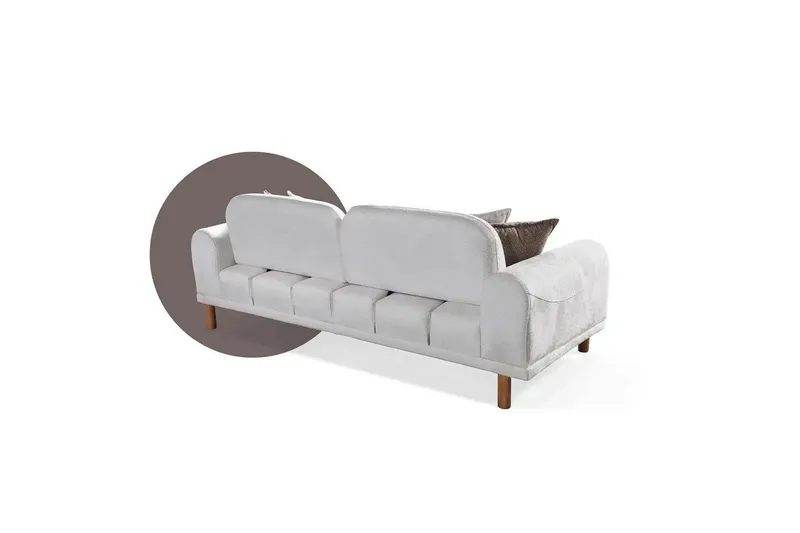 Astran Sovesofa 3-personers - Cremehvid - Møbler - Sofaer - Sovesofaer