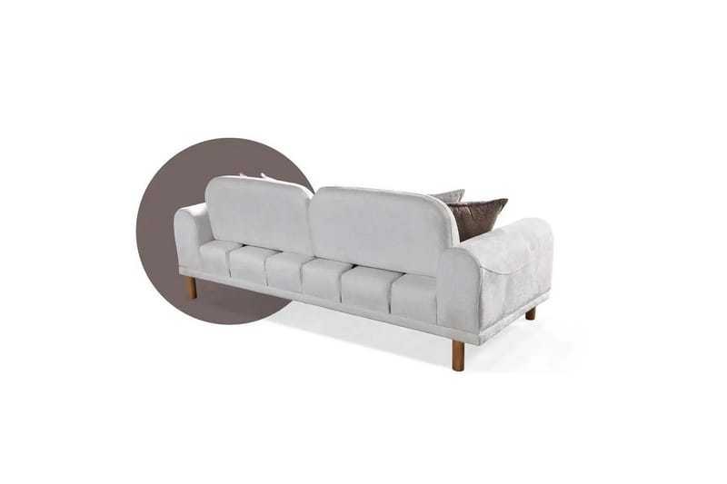 Astran Sovesofa 3-personers - Cremehvid - Møbler - Sofaer - Sovesofaer