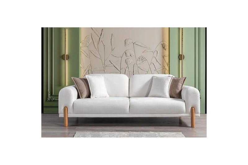 Astran Sovesofa 3-personers - Cremehvid - Møbler - Sofaer - Sovesofaer