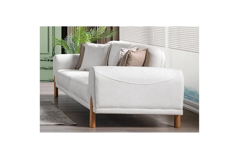 Astran Sovesofa 3-personers - Cremehvid - Møbler - Sofaer - Sovesofaer
