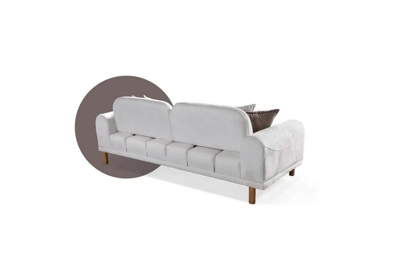 Astran Sovesofa 3-personers - Cremehvid - Møbler - Sofaer - Sovesofaer