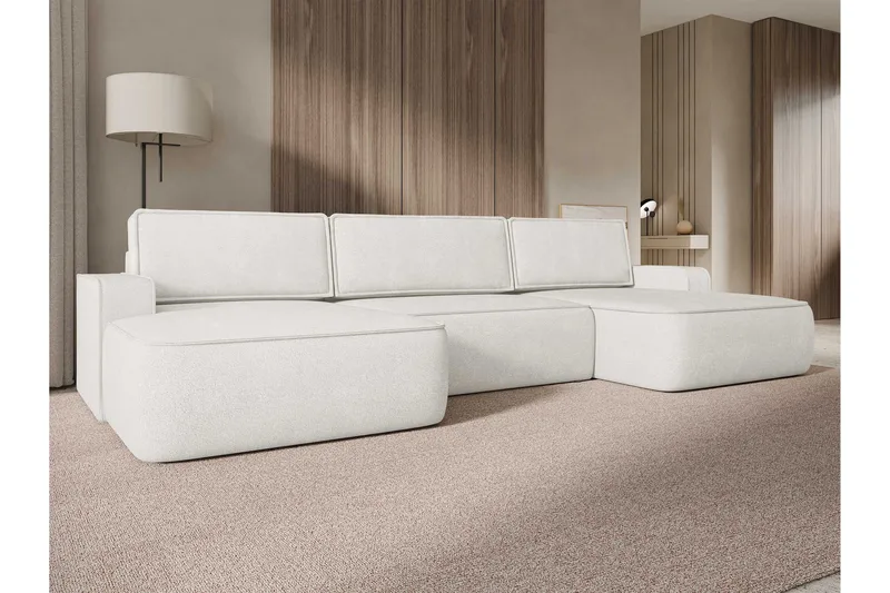 Avignon Sovesofa Dubbeldivan 5-sits - Hvid - Møbler - Sofaer - Sovesofaer