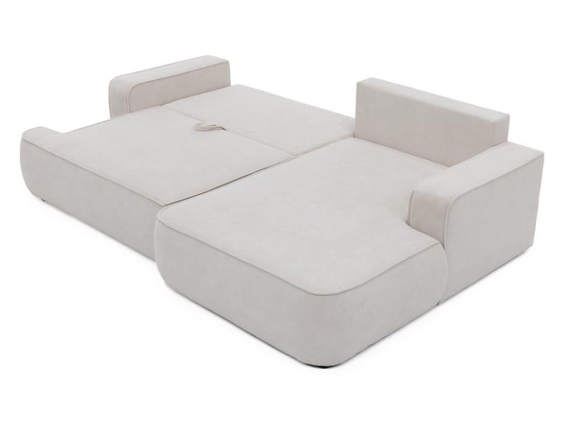 Avignon Sovesofa med chaiselong 3-personers - Beige - Møbler - Sofaer - Sovesofaer