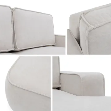 Avignon Sovesofa med chaiselong 3-personers - Hvid - Møbler - Sofaer - Sovesofaer