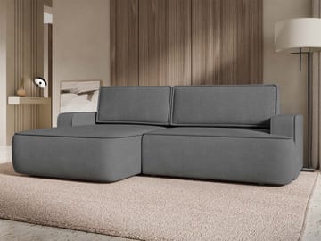 Avignon Sovesofa med chaiselong 3-personers - Grå - Møbler - Sofaer - Sovesofaer